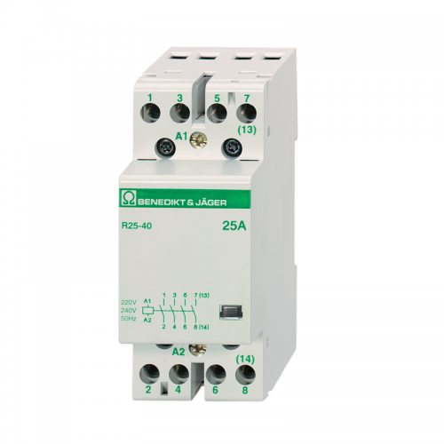 Benedikt and Jager R25-40 230 Modular Contactor MCB style